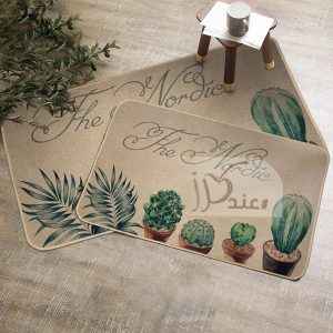 طقم دعاسات مطبخ قطعتين بأرضية مطاط ضد الإنزلاق