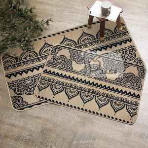 طقم دعاسات مطبخ قطعتين بأرضية مطاط ضد الإنزلاق