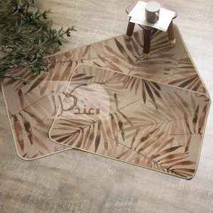 طقم دعاسات مطبخ قطعتين بأرضية مطاط ضد الإنزلاق