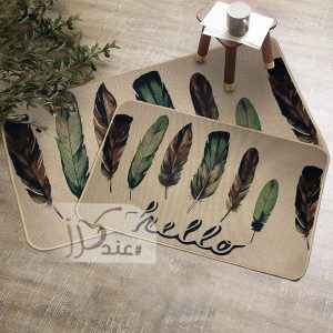 طقم دعاسات مطبخ قطعتين بأرضية مطاط ضد الإنزلاق