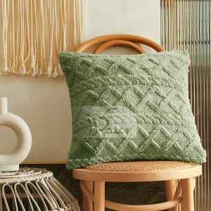 غطاء وسادة فرو