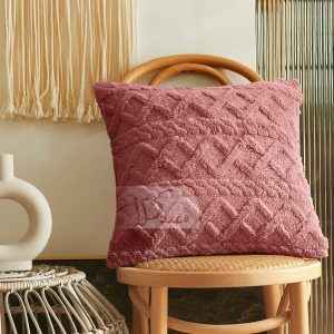 غطاء وسادة فرو