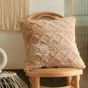 غطاء وسادة فرو