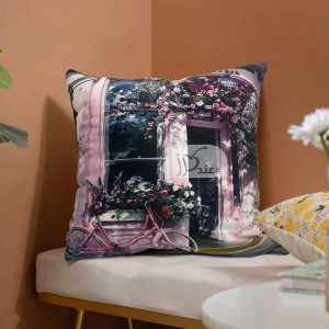 Pattern Velvet Cushion Cover