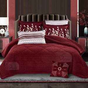 طقم لحاف شتوي فرو مجوز 7 قطع