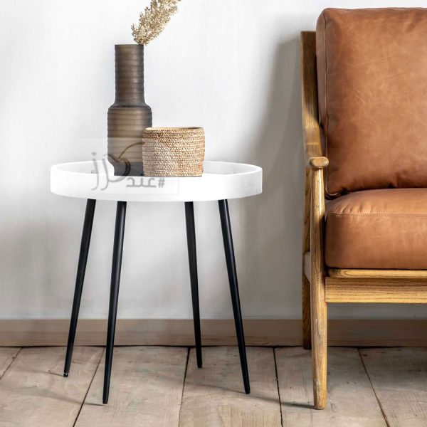 Wooden Top Side Table