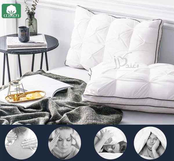 وسادة فندقية 3D قطن %100، مقاس 50x70 سم