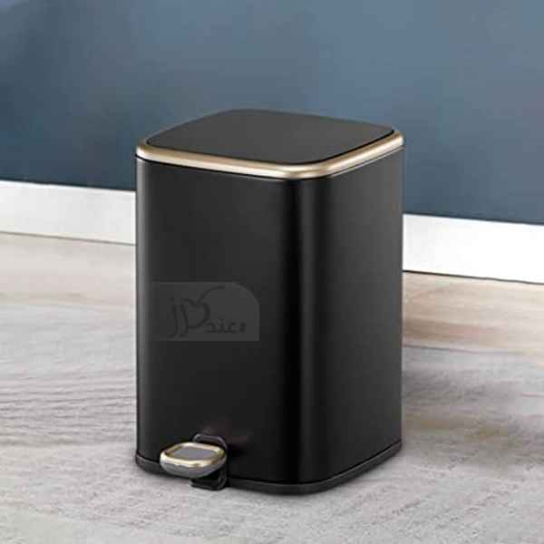 سلة مهملات ستانليس ستيل إيكو بدواسة وإغلاق مرن 6 لتر