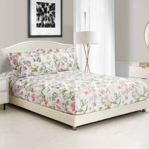 Printed Twin Size Fitted Sheet Set