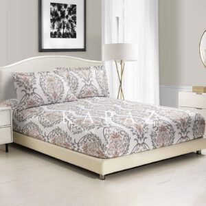 Printed Twin Size Fitted Sheet Set