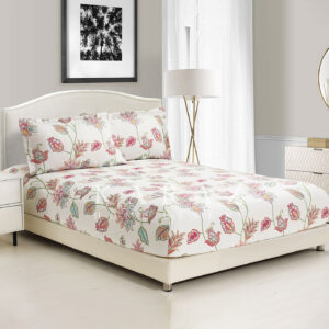 Printed King Size Fitted Sheet Set