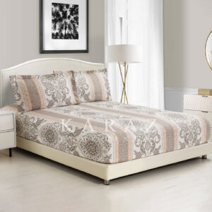 Printed King Size Fitted Sheet Set