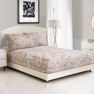 Printed King Size Fitted Sheet Set