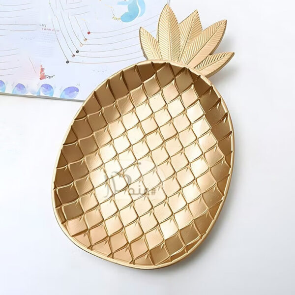 Gold Multifunctional Pineapple Tray set of 2 pcs