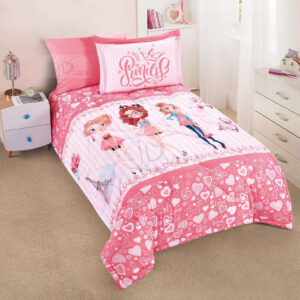 طقم لحاف أطفال مفرد/ مفرد ونص 4 قطع