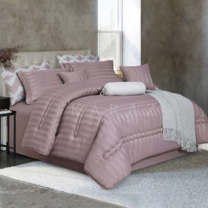 Striped Comforter King Size 9 Pcs Set