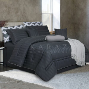 طقم لحاف مخطط مجوز كينج 9 قطع