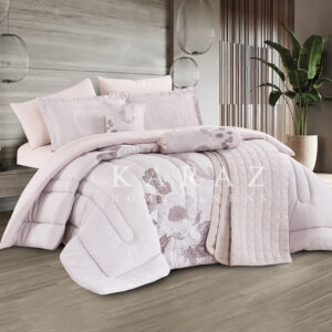 Printed Comforter King Size Set 9 Pcs