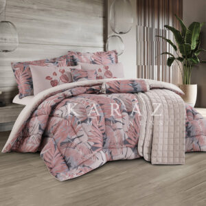 Printed Comforter King Size Set 9 Pcs