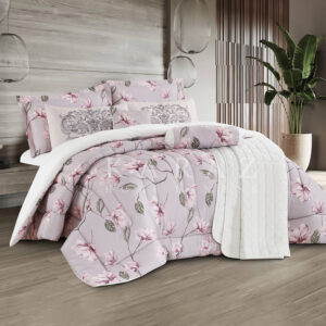 Printed Comforter King Size Set 9 Pcs
