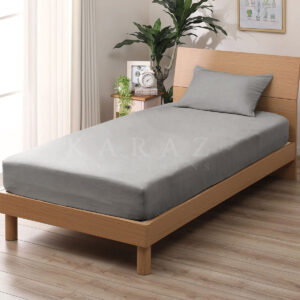 طقم شرشف سرير مطاط مفرد ونص قطعتين ، 200x120سم