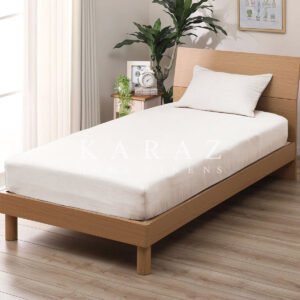 طقم شرشف سرير مطاط مفرد ونص قطعتين ، 200x120سم