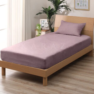 طقم شرشف سرير مطاط مفرد ونص قطعتين ، 200x120سم