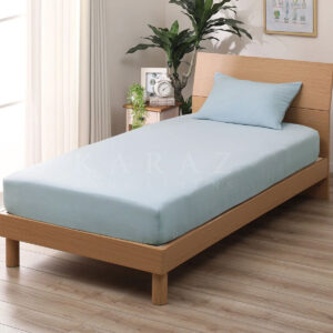 طقم شرشف سرير مطاط مفرد ونص قطعتين ، 200x120سم