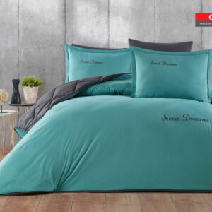 طقم لحاف صيفي بوجهين قطن تُركي مفرد ونص 4 قطع