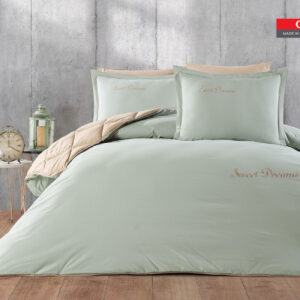 طقم لحاف صيفي بوجهين قطن تُركي مفرد ونص 4 قطع