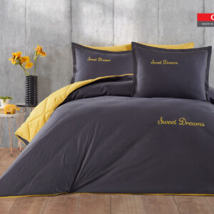 طقم لحاف صيفي بوجهين قطن تُركي مفرد ونص 4 قطع