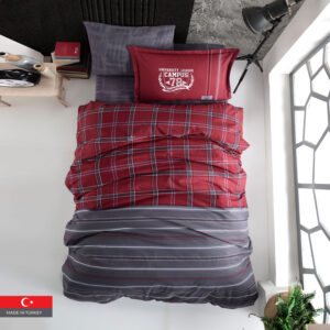 طقم لحاف قطن %100 كوين، 5 قطع