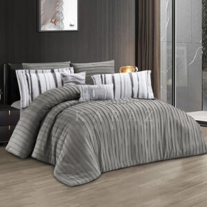 Stripy Comforter Twin Size 5 Pcs Set