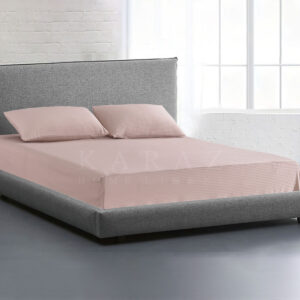 King Fitted Sheet Set Striped - Pastel