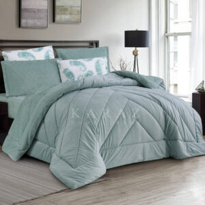 Velvet & Fur Winter Comforter King Size 6 PCS Mint