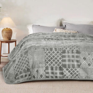 Morano® Engraved Blanket ply Size 160x220 cm Gray