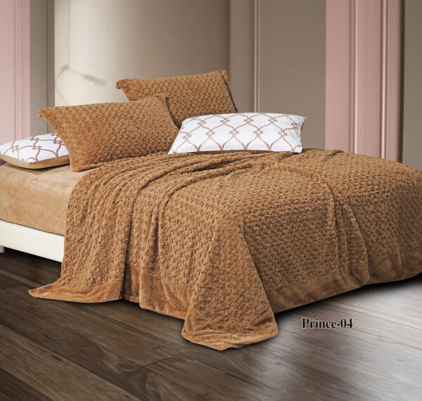 Bed Spread Fur& Duvet Cover Set King Size 6-PCS طقم مفرش سرير فرو & غطاء لحاف مجوز 6 قطع