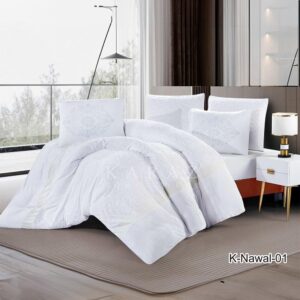 طقم لحاف شتوي فرو ومخمل مفرد ونص 4 قطع