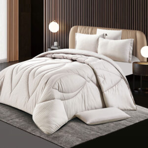 Stripy Comforter Twin Size 4 Pcs Set