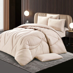 Stripy Comforter Twin Size 4 Pcs Set
