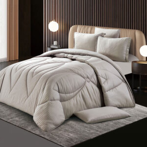 Stripy Comforter Twin Size 4 Pcs Set