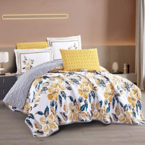 Printed Coverlet Bedspread Twin Size 4-PCS