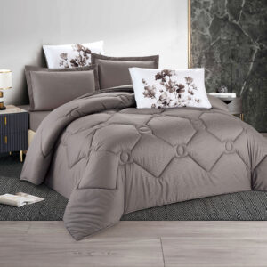 طقم لحاف تاليزا صيفي مخطط مفرد ونص 4 قطع