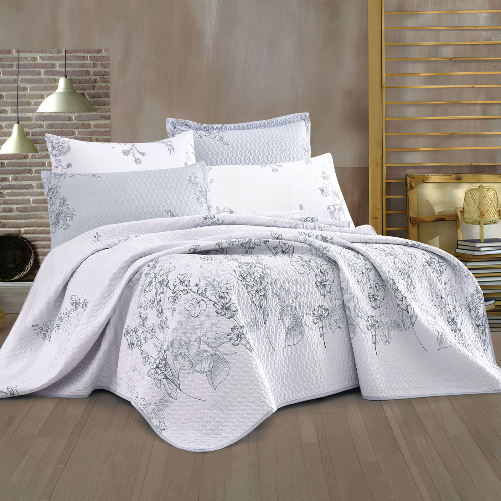 Printed Bedspread King Size 6-PCS