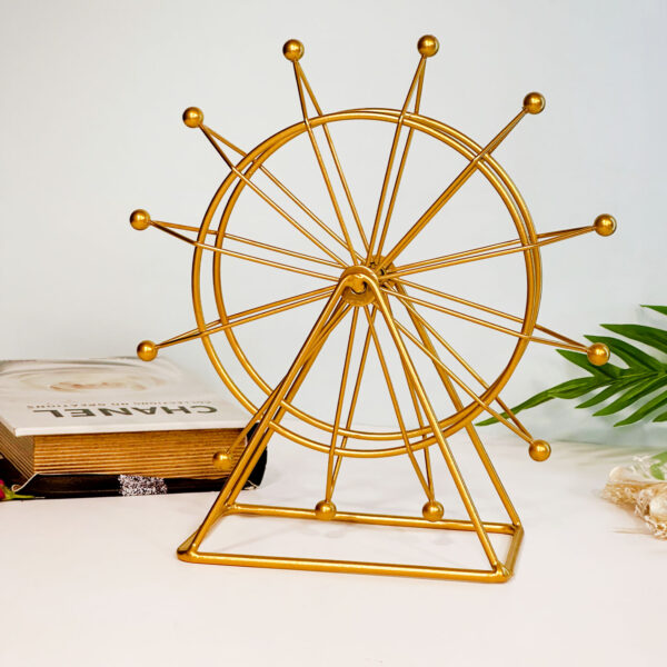 Wheel Model Chinoiserie Decor Accent