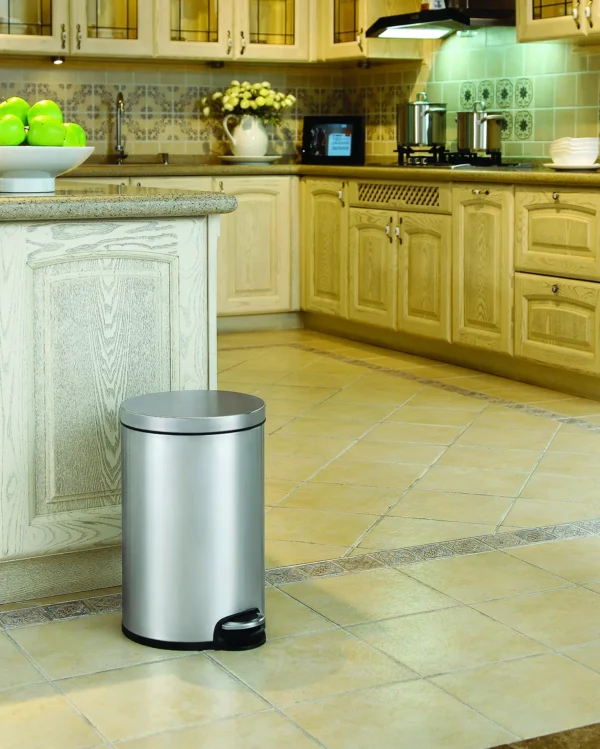 EKO® Classic Stainless Steel Step Bin 12L