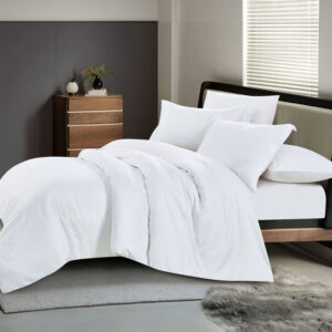 طقم غطاء لحاف مخطط 6قطع بدون حشوة