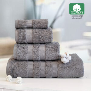 Fluffy Egyptian Cotton Towel (Gray) منشفة فلافي قطن مصري (رمادي)