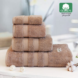 Fluffy Egyptian Cotton Towel (Cappuccino) منشفة فلافي قطن مصري (بيج غامق)
