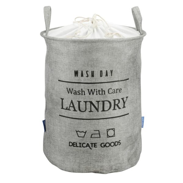 Gray foldable Laundry Basket